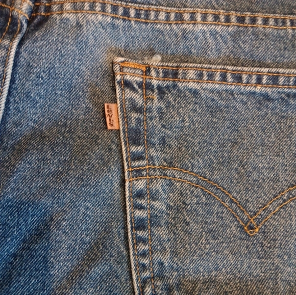 Vintage Levi's Orange Tab Classic Denim Men's Shorts Size W48 Loose Fit - Picture 7 of 8